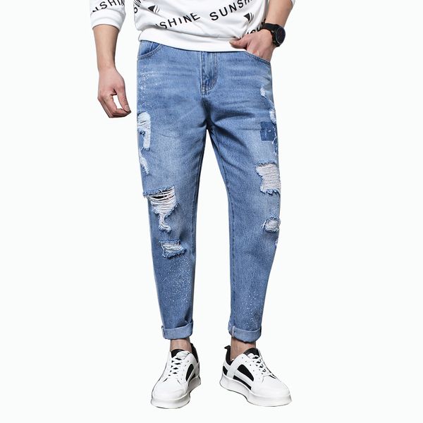 new fashion oversized ripped jeans for men mens hole jeans brand vaqueros hombre 42 male denim jumpsuit, Blue
new fashion oversized ripped jeans for men mens hole jeans brand vaqueros hombre 42 male denim jumpsuit, Blue
