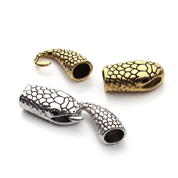 10set/lot mixed antique gold/silver color snake shape jewelry clasps fashion leather cord connectors end cap for bracelet f1067, Blue;slivery
10set/lot mixed antique gold/silver color snake shape jewelry clasps fashion leather cord connectors end cap for bracelet f1067, Blue;slivery