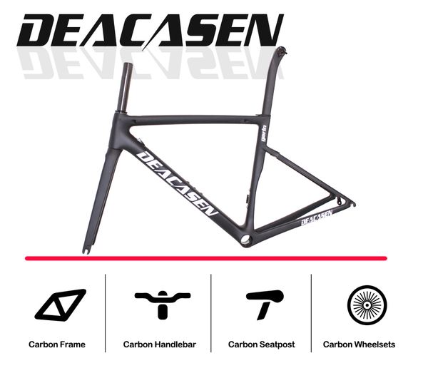 deacasen 2018 new carbon bicycle road frame super light ud weave carbon road frame+fork+seatpost +headset+clamp bicycle frame
deacasen 2018 new carbon bicycle road frame super light ud weave carbon road frame+fork+seatpost +headset+clamp bicycle frame