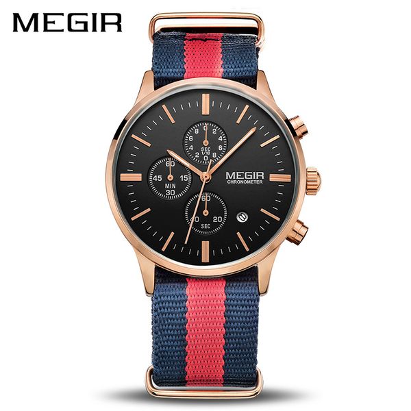 fashion casual canvas strap men quartz wrist watch megir sport casual waterproof chronograph calendar watches boys gift clock, Slivery;brown
fashion casual canvas strap men quartz wrist watch megir sport casual waterproof chronograph calendar watches boys gift clock, Slivery;brown