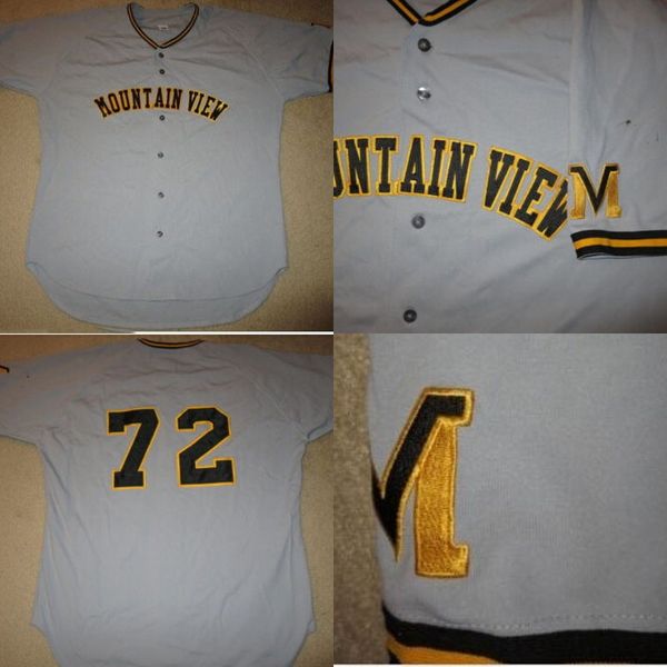 Mountain View High School #72 Baseball Game Worn Jersey 100% Stitched Custom Baseball Jerseys Any Name & Number Free Shipping
Mountain View High School #72 Baseball Game Worn Jersey 100% Stitched Custom Baseball Jerseys Any Name & Number Free Shipping
