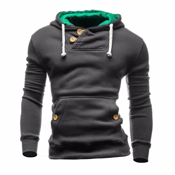 men hoodies pullover mens long sleeve buttons slim sweatshirt clothing o -neck solid moleton sudadera hombre, Black
men hoodies pullover mens long sleeve buttons slim sweatshirt clothing o -neck solid moleton sudadera hombre, Black