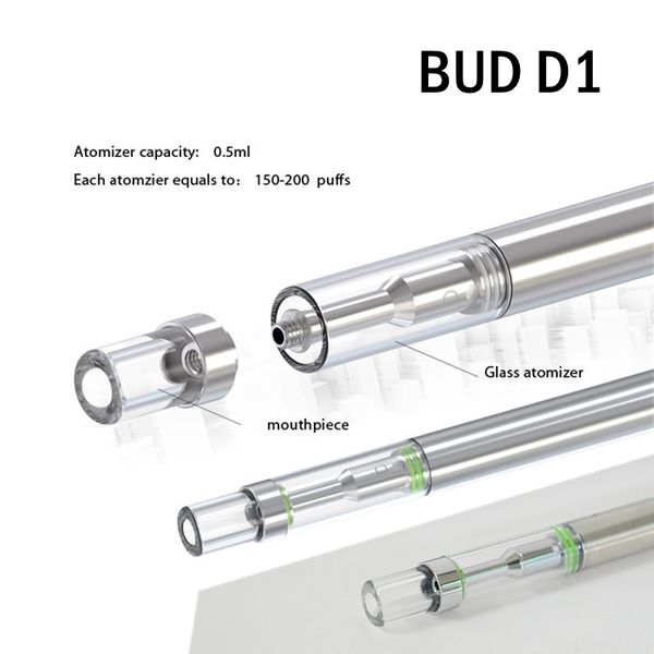 Одноразовые пустой Vape Pen BUD D1 комплект 310mAh батареи 0.5 мл стеклянный бак керамическая катушка толстый картридж с маслом большой испаритель ручки
Одноразовые пустой Vape Pen BUD D1 комплект 310mAh батареи 0.5 мл стеклянный бак керамическая катушка толстый картридж с маслом большой испаритель ручки