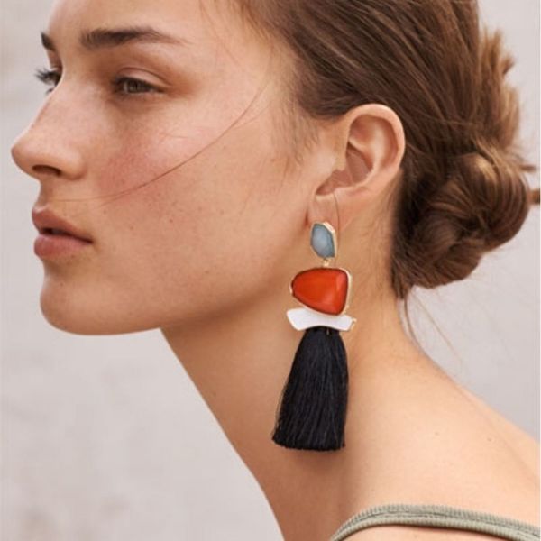 lady new fringed statement tassel earrings wedding multicolored fashion bohemian drop dangle earrings jewelry for women, Silver
lady new fringed statement tassel earrings wedding multicolored fashion bohemian drop dangle earrings jewelry for women, Silver