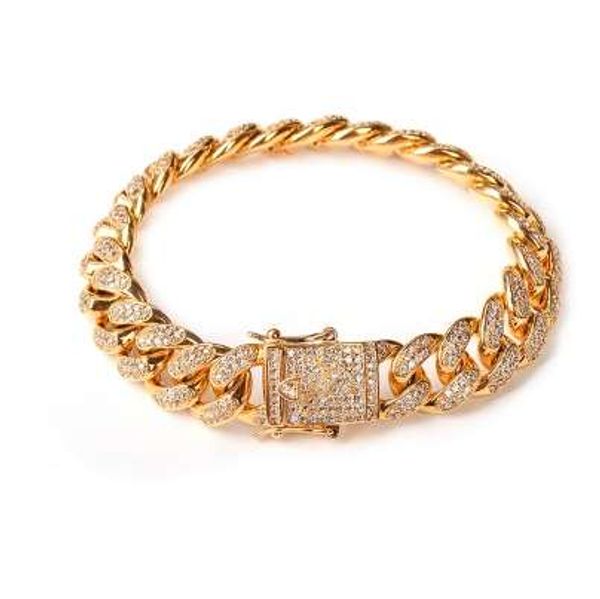 14mm men zircon curb cuban link bracelet hip hop jewelry gold silver thick heavy copper material iced out cz chain, Black
14mm men zircon curb cuban link bracelet hip hop jewelry gold silver thick heavy copper material iced out cz chain, Black