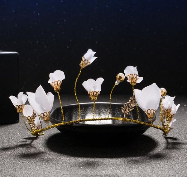 new bridal bridal head ornament flower collar hoop wedding crown crown wedding dress with accessories, Silver
new bridal bridal head ornament flower collar hoop wedding crown crown wedding dress with accessories, Silver