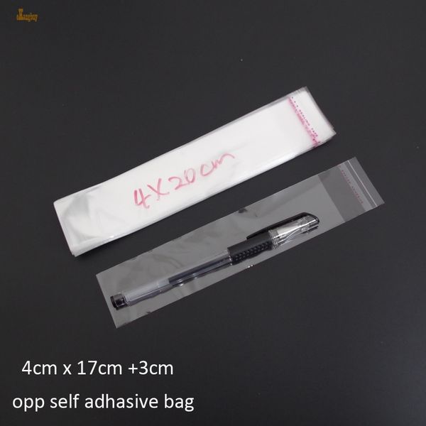 1000pcs clear resealable opp/pol/cellophane bag 4x17+3cm transparent opp self adhesive plastic package pen cosmetic packing bags
1000pcs clear resealable opp/pol/cellophane bag 4x17+3cm transparent opp self adhesive plastic package pen cosmetic packing bags
