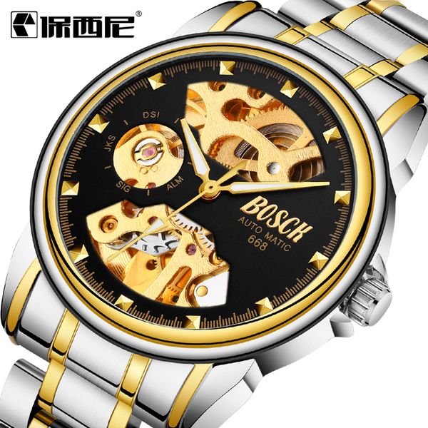 luminous hands luxury watch mens mechanical relogio masculino leather casual skeleton watch waterproof clock gold luxury, Slivery;brown
luminous hands luxury watch mens mechanical relogio masculino leather casual skeleton watch waterproof clock gold luxury, Slivery;brown