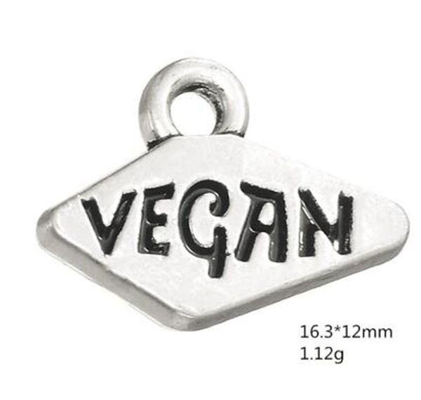2021 vegan text on rhombus engraved charn special design other customized jewelry, Bronze;silver
2021 vegan text on rhombus engraved charn special design other customized jewelry, Bronze;silver