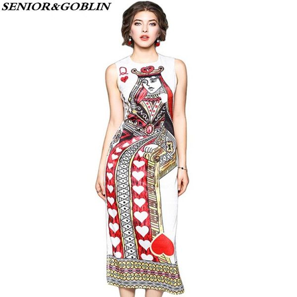2018 new european style spring summer fashion queen poker print runway dresses women sleeveless party slits long maxi tank dress, White;black
2018 new european style spring summer fashion queen poker print runway dresses women sleeveless party slits long maxi tank dress, White;black