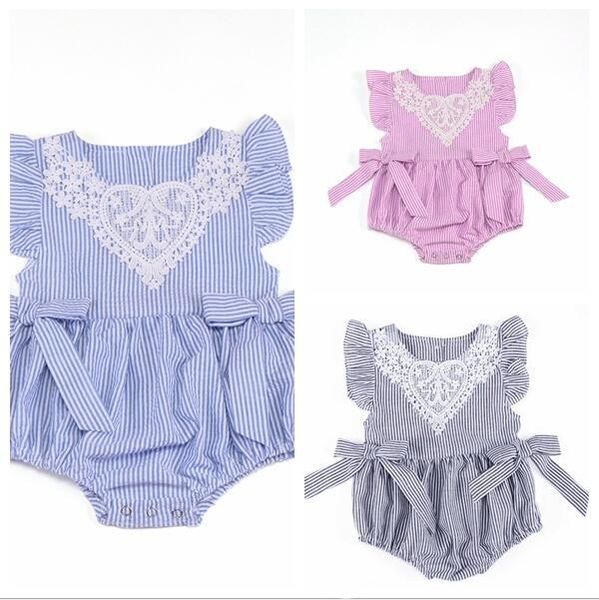 baby clothes infant stripe lace rompers newborn fly sleeve sleeveless jumpsuit toddler fashion tutu bowknot bodysuit kids clothing b3977, Blue
baby clothes infant stripe lace rompers newborn fly sleeve sleeveless jumpsuit toddler fashion tutu bowknot bodysuit kids clothing b3977, Blue