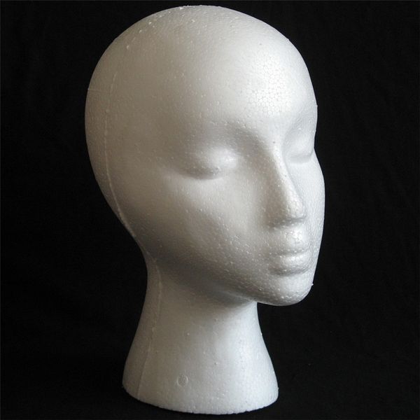 new brand 1pc styrofoam foam mannequin female head model dummy wig glasses hat display stand pretty
new brand 1pc styrofoam foam mannequin female head model dummy wig glasses hat display stand pretty