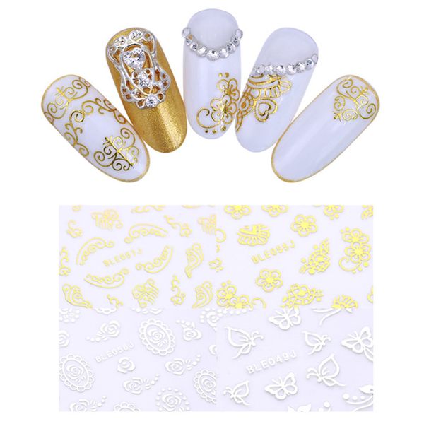 4 sheets gold sliver 3d nail sticker stars hearts butterfly flowers clock water decal manicure nail art decoration, Black
4 sheets gold sliver 3d nail sticker stars hearts butterfly flowers clock water decal manicure nail art decoration, Black