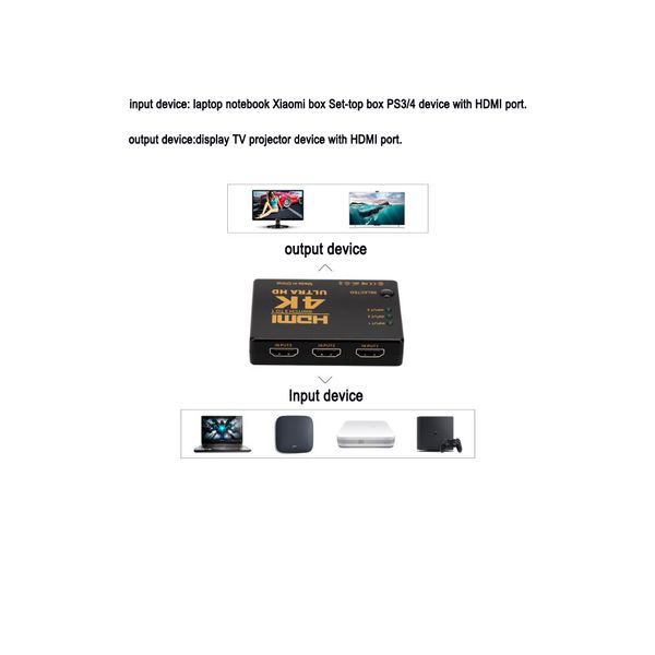 new hd hdmi switcher 3 in 1 out computer 4k connecter 3 in 1 hdtv video splitter
new hd hdmi switcher 3 in 1 out computer 4k connecter 3 in 1 hdtv video splitter