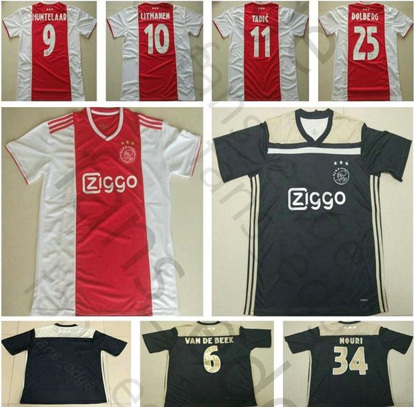 18 19 Ajax FC Away Black Red Soccer Jerseys 10 Tadic DOLBERG HUNTELAAR NOURI NERES SCHONE Custom 2019 Man Kids Youth Football Shirt
18 19 Ajax FC Away Black Red Soccer Jerseys 10 Tadic DOLBERG HUNTELAAR NOURI NERES SCHONE Custom 2019 Man Kids Youth Football Shirt