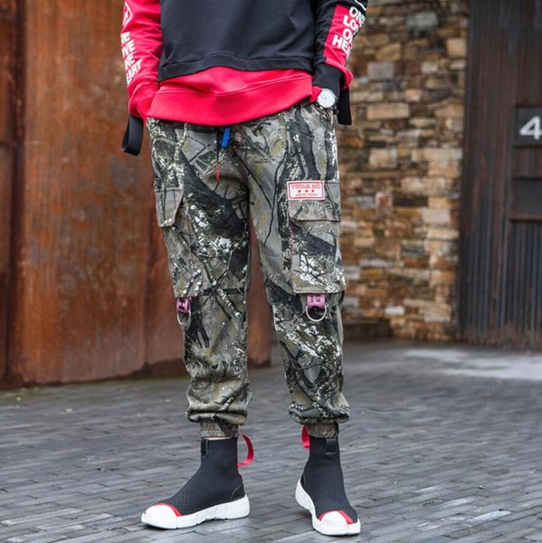 2018 new autumn men's harem pants personality casual loose camouflage comfortable big pocket overalls pants hip hop costumes, Black
2018 new autumn men's harem pants personality casual loose camouflage comfortable big pocket overalls pants hip hop costumes, Black