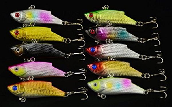 lenpaby 10pcs sinking rattling wiggler vib lipless crankbaits hard fishing lures vibe vibration rattle hooks for sea bass trout 5.5cm/2.16
lenpaby 10pcs sinking rattling wiggler vib lipless crankbaits hard fishing lures vibe vibration rattle hooks for sea bass trout 5.5cm/2.16