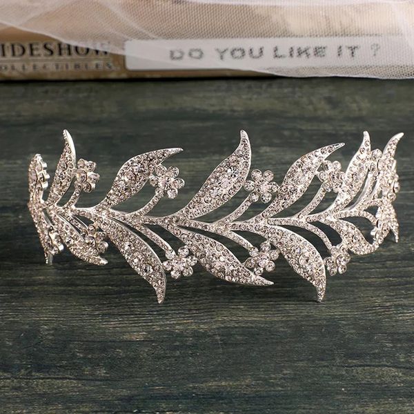 silver fashion leave rhinestone crystal bridal crown wedding headdress crown wedding evening head wear, Golden;white
silver fashion leave rhinestone crystal bridal crown wedding headdress crown wedding evening head wear, Golden;white