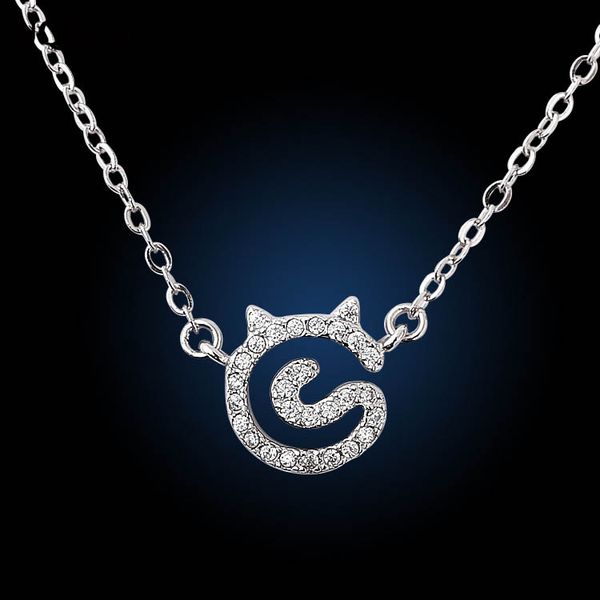 whole saledrop shipping 925 sterling silver necklaces & pendants crystal cat silver necklaces jewelry collar colar, Golden;silver
whole saledrop shipping 925 sterling silver necklaces & pendants crystal cat silver necklaces jewelry collar colar, Golden;silver