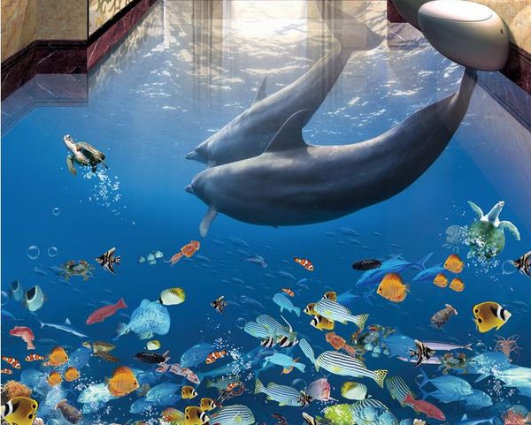 vinyl flooring bathroom dolphin underwater world 3d stereo bathroom living room floor tile floor to floor painting
vinyl flooring bathroom dolphin underwater world 3d stereo bathroom living room floor tile floor to floor painting