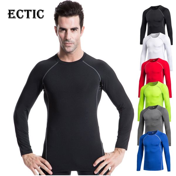 ectic 2018 men's pro tight stretch fitness jogging t-shirt perspiration wicking long-sleeved clothes, Black;blue
ectic 2018 men's pro tight stretch fitness jogging t-shirt perspiration wicking long-sleeved clothes, Black;blue