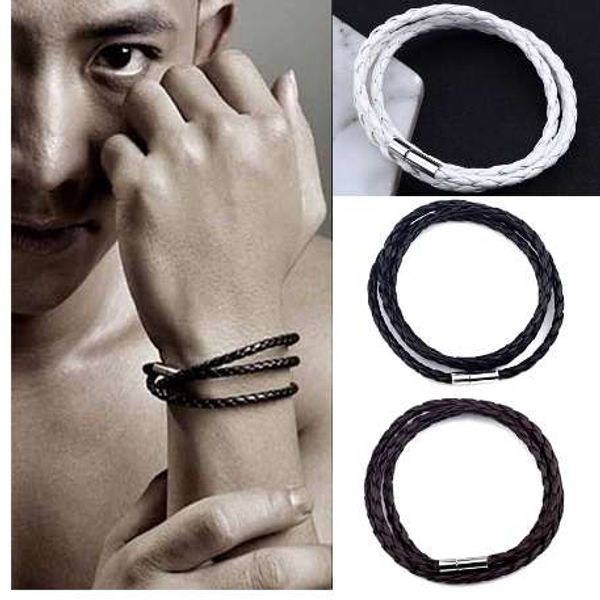 simple new accessories fashion men's multi woven braided bracelet temperament wild leather hand rope hip hop bracelet, Black
simple new accessories fashion men's multi woven braided bracelet temperament wild leather hand rope hip hop bracelet, Black