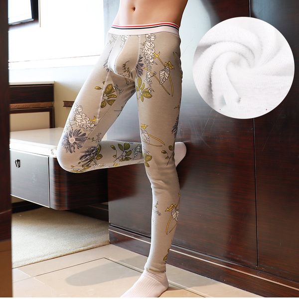 winter keep warm men long johns cotton plus thick velvet flower printed thermal underwear men home pants sleepwear underpants, Black;white
winter keep warm men long johns cotton plus thick velvet flower printed thermal underwear men home pants sleepwear underpants, Black;white