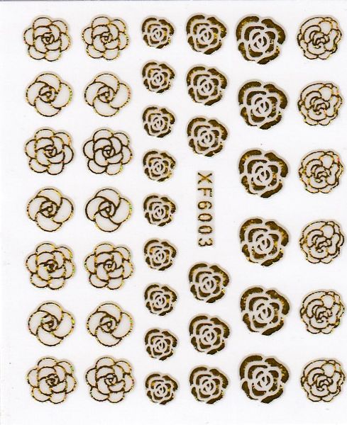 new arrival 18k golden rose flower 3d decals nail art decoration sticker tips plastyic drop shipping xf6003, Black
new arrival 18k golden rose flower 3d decals nail art decoration sticker tips plastyic drop shipping xf6003, Black