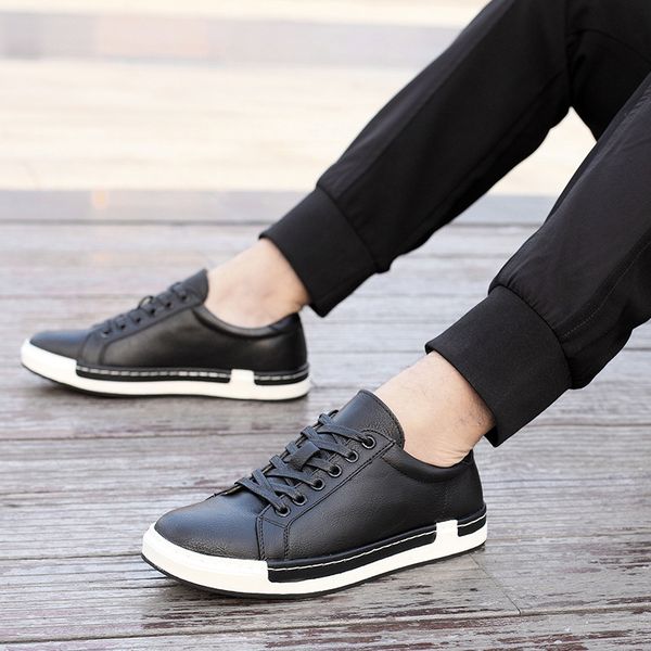 leisure men solid shoes fashion men sliding shoes lace up man sneakers all match leisure sport casual flats zy401, Black
leisure men solid shoes fashion men sliding shoes lace up man sneakers all match leisure sport casual flats zy401, Black