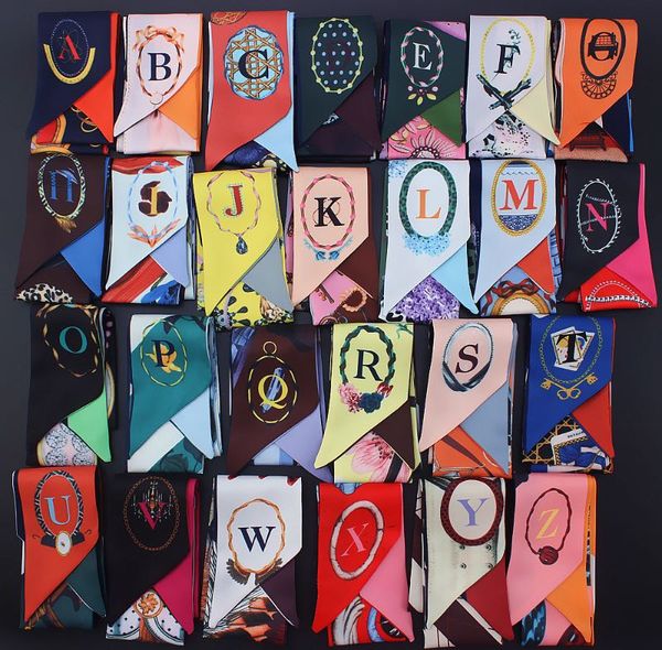 100x6cm scarves tarot wholesale letter 26 binding printed small bag twill imitation silk ribbon fashion women headband fashion scarf higqj, White;black
100x6cm scarves tarot wholesale letter 26 binding printed small bag twill imitation silk ribbon fashion women headband fashion scarf higqj, White;black