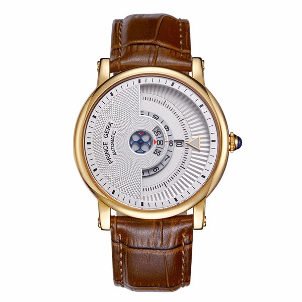 prince gera men's unique dial genuine leather automatical mechanic watch rose gold ultra thin waterproof watch calfskin bands, Slivery;brown
prince gera men's unique dial genuine leather automatical mechanic watch rose gold ultra thin waterproof watch calfskin bands, Slivery;brown