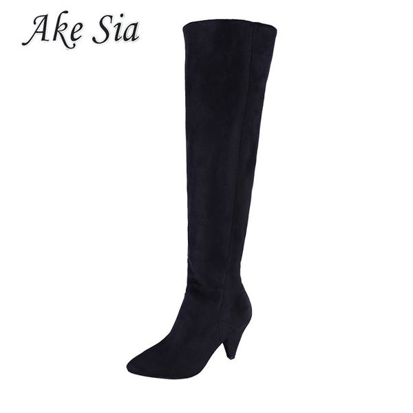 2018 winter new boots women's fashion simple and comfortable women's shoes sweet suede pointed boots y100, Black
2018 winter new boots women's fashion simple and comfortable women's shoes sweet suede pointed boots y100, Black