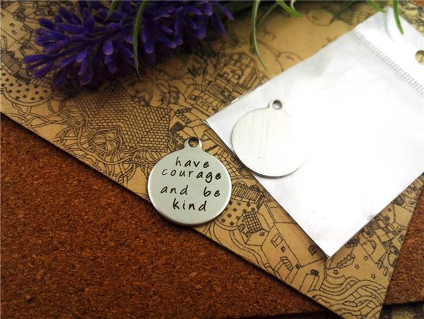 40pcs--"have courage and be kind"stainless steel charms more style for choosing diy charms pendants for necklace, Bronze;silver
40pcs--"have courage and be kind"stainless steel charms more style for choosing diy charms pendants for necklace, Bronze;silver
