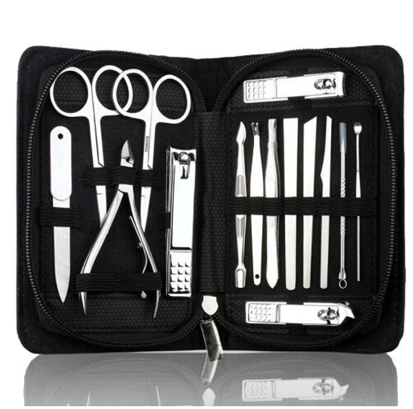 15 in 1 manicure set professional nail clipper kit finger plier nails art beauty tools scissors knife gift for you
15 in 1 manicure set professional nail clipper kit finger plier nails art beauty tools scissors knife gift for you