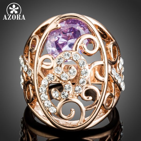 azora rose gold color geometric ancient pattern purple zirconia finger rings for women wedding engagement jewelry gift tr0221, Golden;silver
azora rose gold color geometric ancient pattern purple zirconia finger rings for women wedding engagement jewelry gift tr0221, Golden;silver