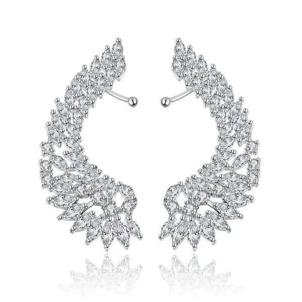 luxury silver color wing shape cubic zirconia ear cuff for ladies clip earrings without piercing wedding party jewelry
luxury silver color wing shape cubic zirconia ear cuff for ladies clip earrings without piercing wedding party jewelry
