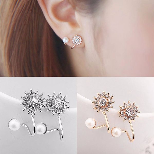 new fashion pearl rhinestone ear cuff clip earrings women elegant crystal earring nice gift, Golden;silver
new fashion pearl rhinestone ear cuff clip earrings women elegant crystal earring nice gift, Golden;silver