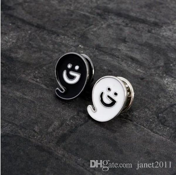 smile face brooch pins jewelry metal black white painting great gift idea smile face pin brooches, Gray
smile face brooch pins jewelry metal black white painting great gift idea smile face pin brooches, Gray