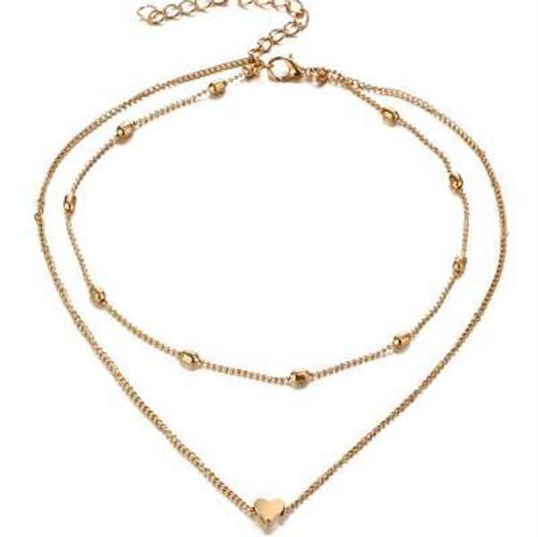 fashion jewelry love heart adjustable necklace for women multilayer chain choker necklace summer gift drop shipping, Silver
fashion jewelry love heart adjustable necklace for women multilayer chain choker necklace summer gift drop shipping, Silver