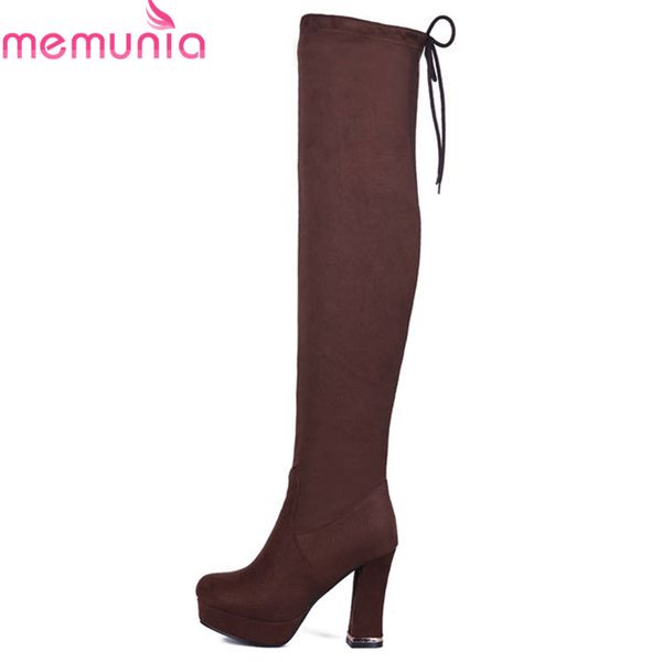 memunia 2018 popular over the knee boots women lace up platform boots high heels shoes woman autumn winter booties black
memunia 2018 popular over the knee boots women lace up platform boots high heels shoes woman autumn winter booties black