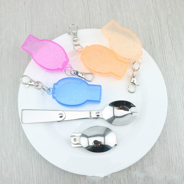 100pcs 304 stainless steel fork spoon outdoor portable travel three-fold spoon salad spoon with box dhl
100pcs 304 stainless steel fork spoon outdoor portable travel three-fold spoon salad spoon with box dhl