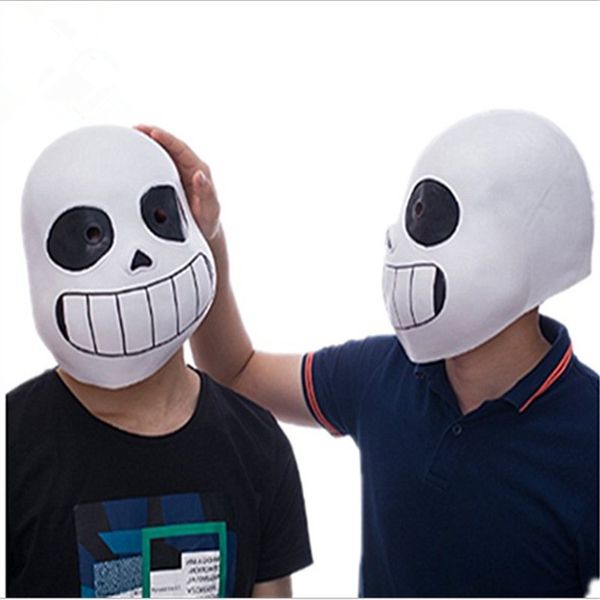 full head undertale sans latex cosplay funny white soft masks helmets halloween christmas holiday props for child mask
full head undertale sans latex cosplay funny white soft masks helmets halloween christmas holiday props for child mask