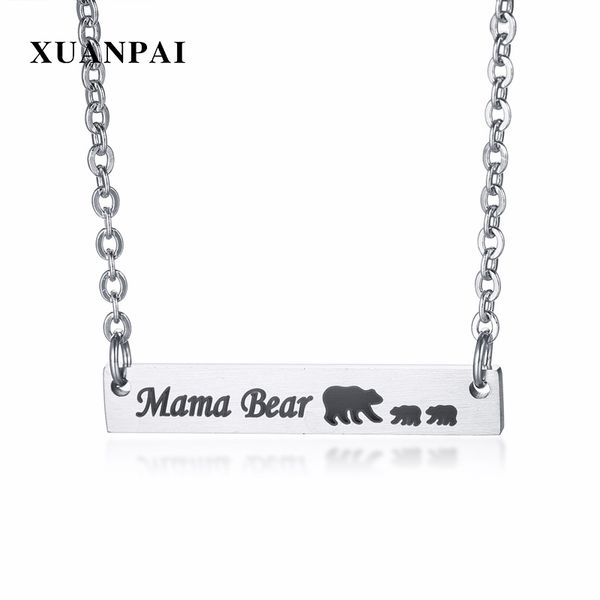 xuanpai sweet honey mama bear bar necklace gifts for mother's day gift jewelry family love, Golden;silver
xuanpai sweet honey mama bear bar necklace gifts for mother's day gift jewelry family love, Golden;silver