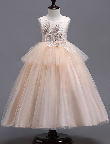 lace little kids flower girl dresses princess bateau neck tulle 3d floral layered girls' pageant short formal wears for wedding mc1625, White;blue
lace little kids flower girl dresses princess bateau neck tulle 3d floral layered girls' pageant short formal wears for wedding mc1625, White;blue
