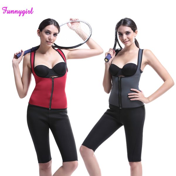 2017 new neoprene body shaper slimming waist trainer cincher vest women, Black;white
2017 new neoprene body shaper slimming waist trainer cincher vest women, Black;white
