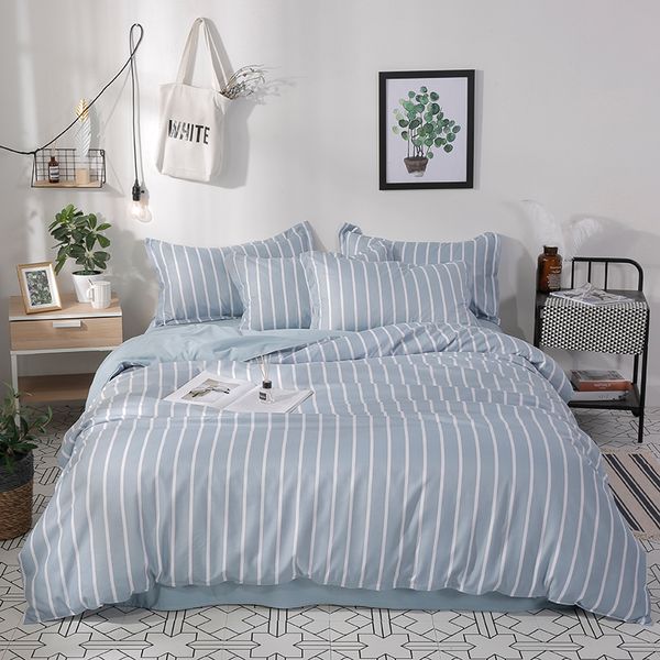4/3pcs blue white stripe bedlinen for modern fashion bedroom bedding sets duvet cover pure color elegance sheet pilowcase
4/3pcs blue white stripe bedlinen for modern fashion bedroom bedding sets duvet cover pure color elegance sheet pilowcase