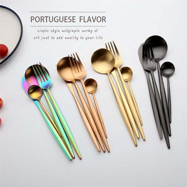 stainless steel gold flatware sets spoon fork knife tea spoon dinnerware set kitchen bar utensil 4 style sets 40set t1i858
stainless steel gold flatware sets spoon fork knife tea spoon dinnerware set kitchen bar utensil 4 style sets 40set t1i858