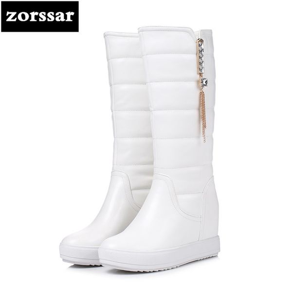 zorssar} 2019 winter fur knee high women boots high heels pu leather snow boots female warm plush insole shoes botas mujer, Black
zorssar} 2019 winter fur knee high women boots high heels pu leather snow boots female warm plush insole shoes botas mujer, Black