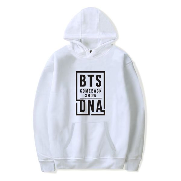 bts come back show dna printed hoodies mens womens casual hooded sweatshirts winter male hip hop designer pullover, Black
bts come back show dna printed hoodies mens womens casual hooded sweatshirts winter male hip hop designer pullover, Black