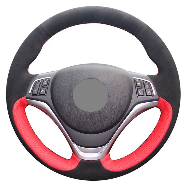 red genuine leather black suede car hand-stitched steering wheel cover for bmw x1 2014-2015
red genuine leather black suede car hand-stitched steering wheel cover for bmw x1 2014-2015